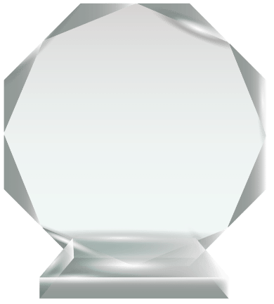 award-sponsor Glass trophy